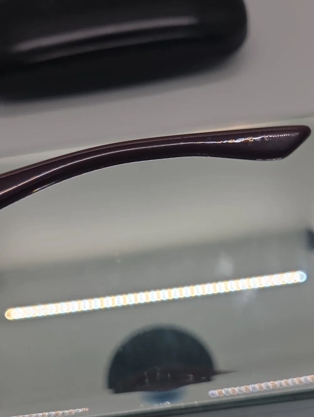 Gucci GG 1021 Dark Brown/Burgundy Rectangular Eyeglass Frame Prescription